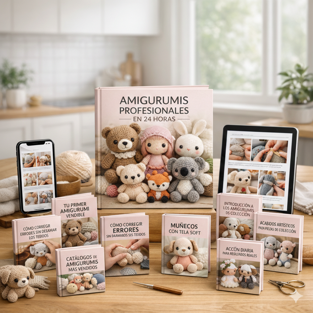 AMIGURUMIS PROFESIONALES + 8 BONOS DE REGALOS